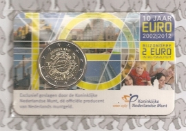 Nederland 2 euromunt CC 2012 (4e) "10 jaar euro" (in coincard)