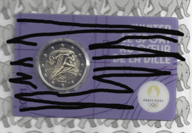 Frankrijk 2 euromunt CC 2021 (26e) "Olympische Zomerspelen Parijs 2024", in coincard geen keuze