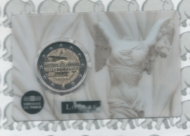 Frankrijk 2 euromunt CC 2025 (34e) "Museum des Louvre" in coincard "Victory Of The Samothrace"