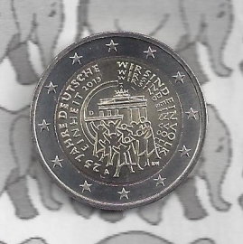 Germany 2 eurocoin CC 2015 "25 jaar Duitse Eenheid" (letter A)