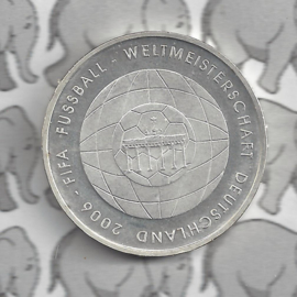 Duitsland 10 euromunt 2006 (25e) "Fifa Voetbal 4e uitgave" (zilver).