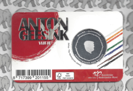 Nederland 5 euromunt 2021 (47e) "Anton Geesink vijfje" (in coincard)