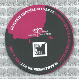 Nederland coincard 2023 (45e) "Free a girl" (penning)