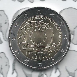 Austria 2 eurocoin CC 2015 "30 jaar Europese vlag"