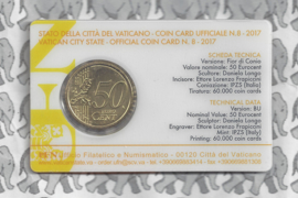 Vaticaan 50 eurocent 2017 in coincard, nummer 8