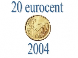 Belgium 20 eurocents 2004