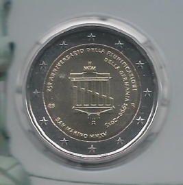 San Marino 2 euromunt CC 2015 (14e)"25 jaar Duitse eenheid" (in blister)