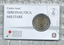 Italië 2 euromunt CC 2023 (33e) "100 Jaar Italiaanse Luchtmacht" in coincard