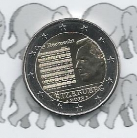 Luxemburg 2 eurocoin CC 2013 "Nationaal volkslied"
