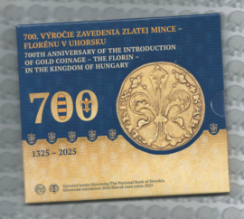 Slowakije BU set 2025 (2e) "700e verjaardag invoering gouden munt, de florin"