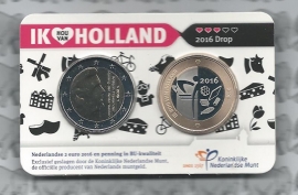 Nederland Holland Coin Fair coincard 2016 "Drop"