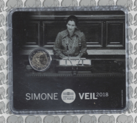Frankrijk 2 euromunt CC 2018 "Simone Veil", in blister