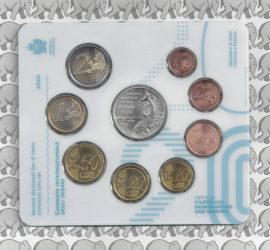 San Marino BU set 2020 (9 munten, incl. 5 euromunt)