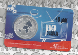 Nederland 5 euromunt 2021 (48e) "NOS Jeugdjournaal vijfje" (BU met nummer in coincard)