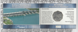 Oostenrijk 5 euromunt 2003 (2e) "Waterkracht, Freudenau/Wien" (zilver in blister)