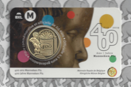 België 2,5 euromunt 2019 "400 jaar Manneken Pis" in coincard Franse versie