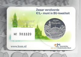 Nederland 5 euromunt 2013 (26e) "Vredespaleis" (BU met nummer, in coincard)