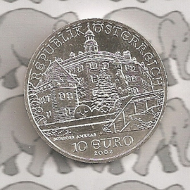 Oostenrijk10 euromunt 2002 (1e) "Kasteel Ambras" (zilver)