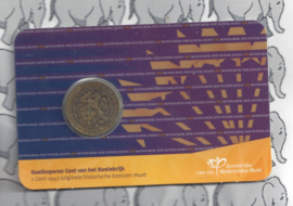 Nederland 2022 "Geel koperen 1 cent 1943", in coincard
