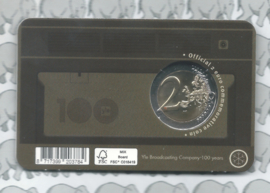 Finland 2 euromunt CC 2026 (40e) "100 Jaar Finse Radio Omroep" in coincard Finse versie