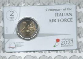 Italië 2 euromunt CC 2023 (33e) "100 Jaar Italiaanse Luchtmacht" in coincard