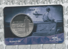 Nederland coincard 2024 (48e) "80 jaar D-Day" (penning)