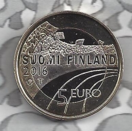 Finland 5 euromunt 2016 (51e) "Sport, atletiek"