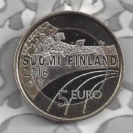 Finland 5 eurocoin 2016 (51e) "Sport, atletiek"