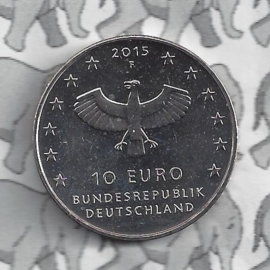 Duitsland 10 euromunt 2015 (75e) "100 jaar Leipzig" (nikkel).