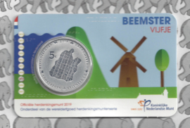Nederland 5 euromunt 2019 (42e) "Beemster vijfje" (in coincard)