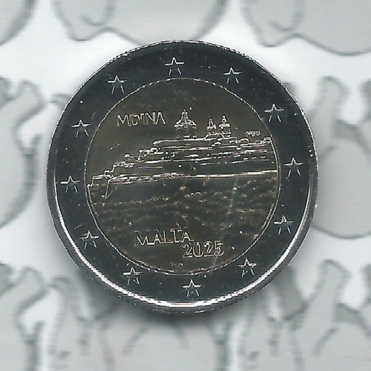 Malta 2 euromunt CC 2025 (30e) "Mdina (2e munt van de Vesting serie)"