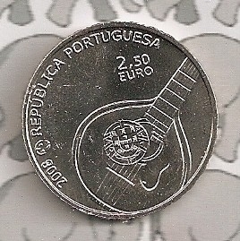 Portugal 2,5 eurocoin 2008 (2) "Fado"