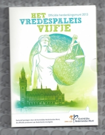 Nederland 5 euromunt 2013 "Vredespaleis" (zilver in blister)