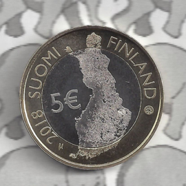 Finland 5 euromunt 2018 (59e) "Koli, nationaal park"