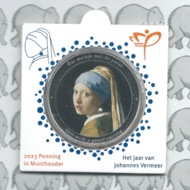 Nederland Het jaar van Johannes Vermeer (penning in munthouder, HCF)
