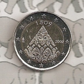 Finland 2 eurocoin CC 2009 "200 jaar Finland"