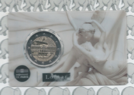 Frankrijk 2 euromunt CC 2025 (34e) "Museum des Louvre" in coincard "Armour"