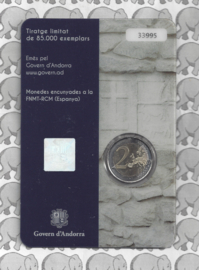 Andorra 2 euromunt CC 2016 (5e) "150 jaar sinds de hervormingen van 1866" in coincard
