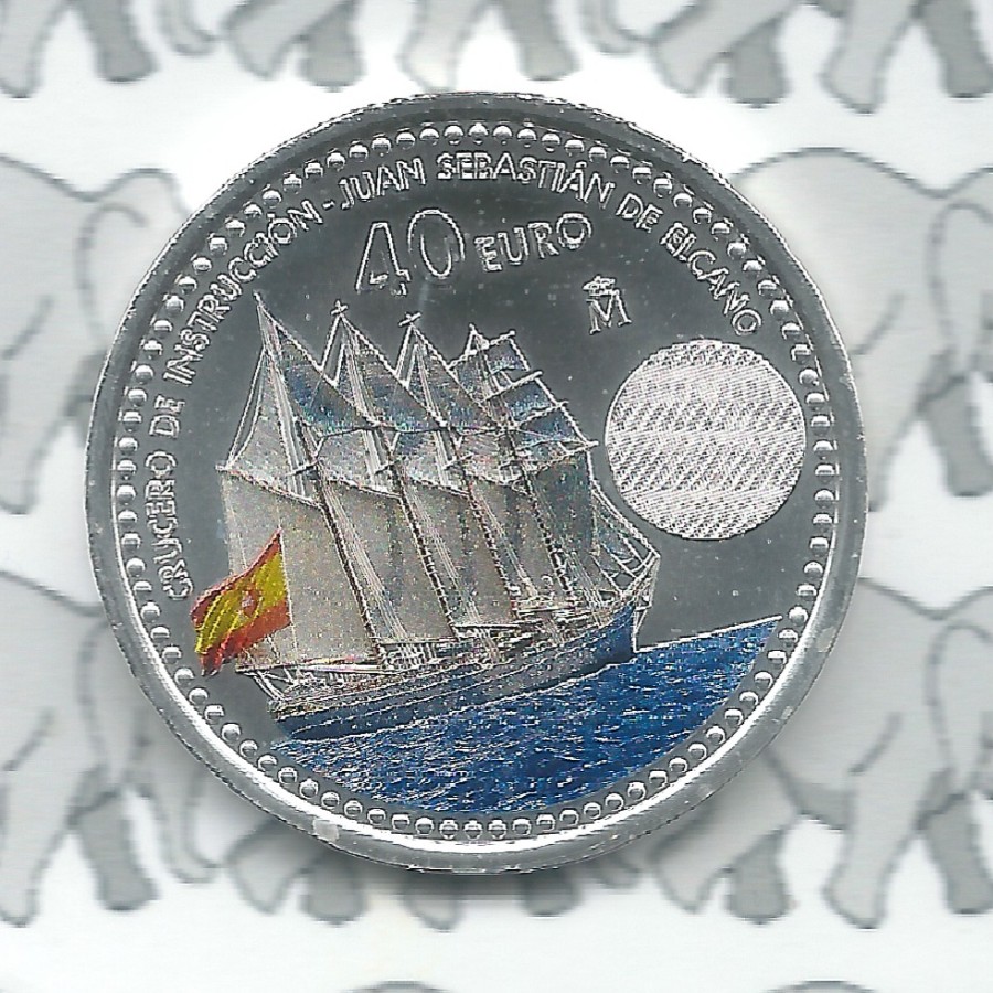 Spanje 40 euromunt 2025 "Elcano en Leonor" (zilver)