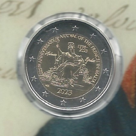 Malta 2 euromunt CC 2023 (27e) "De Fransen in Malta" coincard in blister