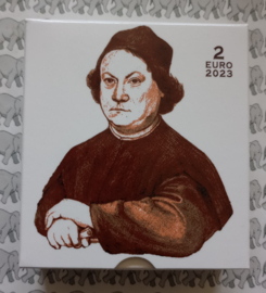 Vaticaan 2 euromunt CC 2023 (28e) "500 Jaar na het overlijden van Pietro Perugino", proof in doosje met certificaat