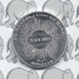 Nederland 5 euromunt 2014 (27e) "200 jaar Nederlandsche Bank" (los)