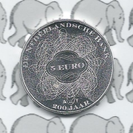 Netherlands 5 eurocoin 2014 "200 jaar Nederlandsche Bank" (loose)