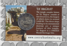 Malta 2 euromunt CC 2019 "Megalithische tempels van Ta Hagrat", in coincard