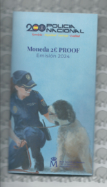 Spanje 2 euromunt CC 2024 (25e) "200 Jaar Nationale Politie", proof in blister