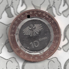 Duitsland 10 euromunt 2020 "op het land" (witte ring) (geen letterkeuze)