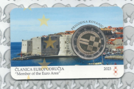 Kroatië 2 euromunt CC 2023 (1e) "Invoering van de euro" in coincard