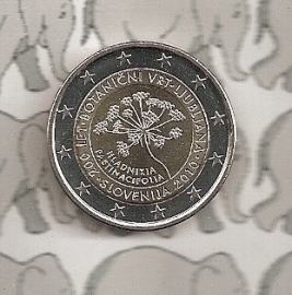 Slovenia 2 eurocoin CC 2010 "Botanische tuinen"