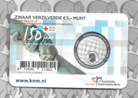 Nederland 5 euromunt 2017 (34e) "Rode Kruis vijfje" (in coincard)