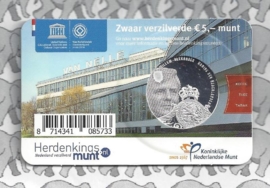 Netherlands 5 eurocoin 2015 "van Nelle vijfje" (in coincard)